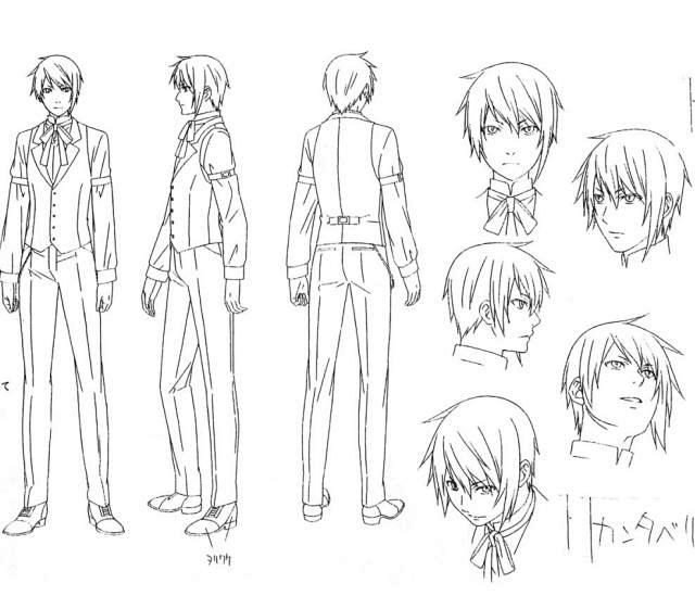 日系動漫人設三視圖與面部表情特寫 執事手稿原畫圖包在淘寶網的網站建設與推廣
